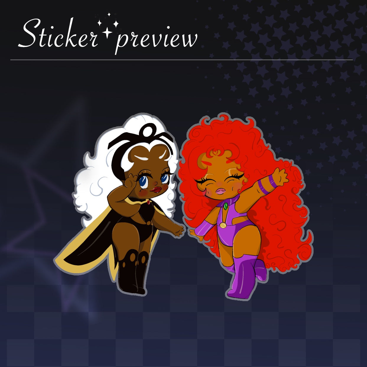 Big Hair Comic Besties