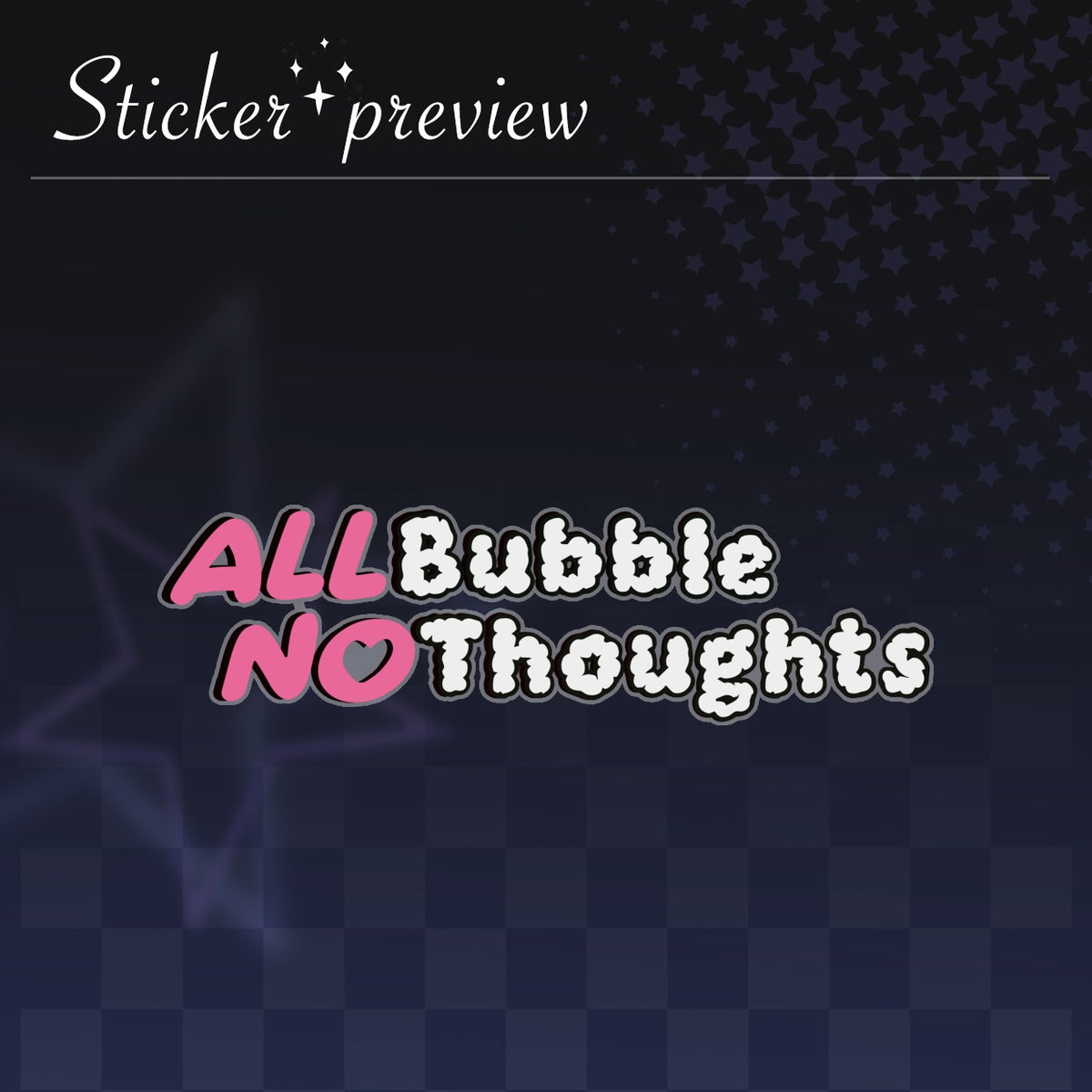All Bubble No Thoughts