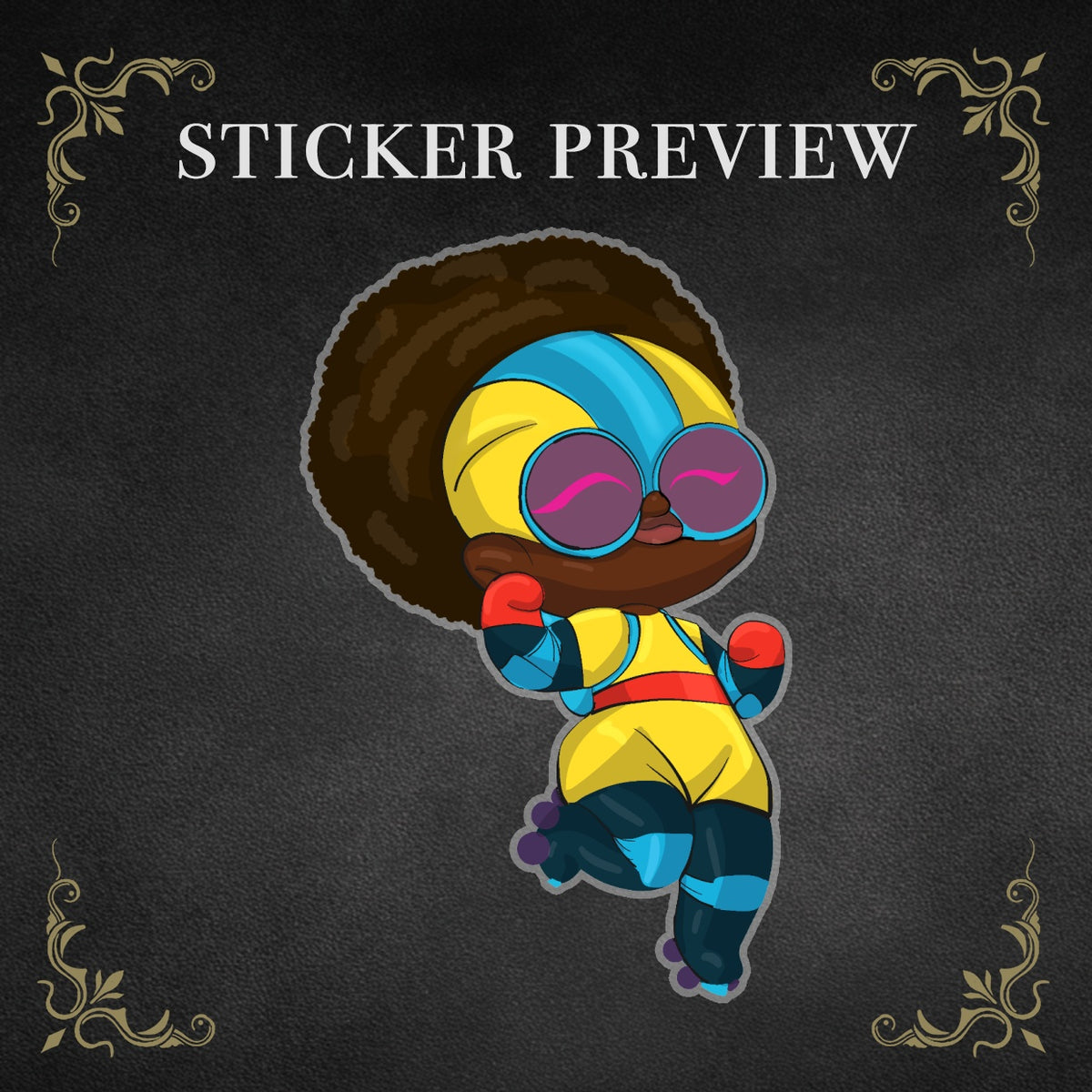 Moon Girl Stickers