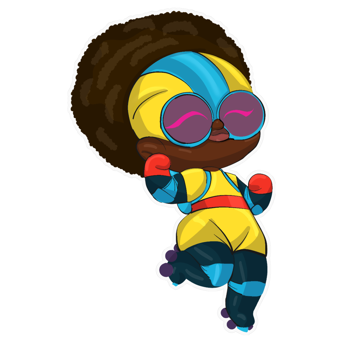 Moon Girl Stickers