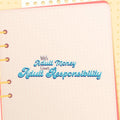 Adult Money and Adult Responsibility
