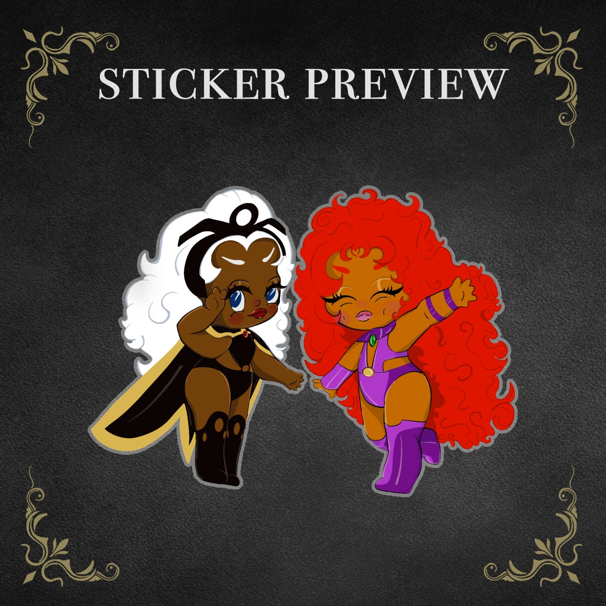 Big Hair Comic Besties