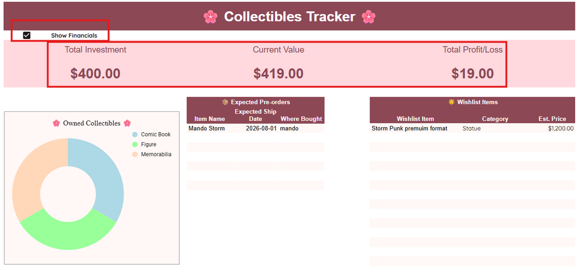 Collection Tracker