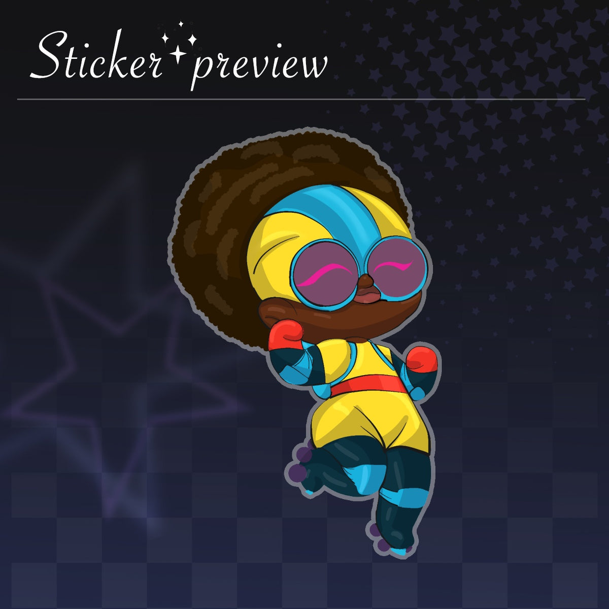Moon Girl Stickers
